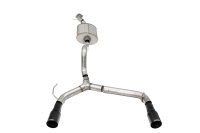 2.75 Inch Cat-Back Single Side Exit Exhaust System with Single 4.0 Inch Straight-Cut Black Powder...