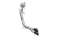 3 Inch Cat-Back Exhaust, Xtreme Sound Level, 4 InchBlack PVD Pro-Series Slash Cut Twin Tip 24-25 ...