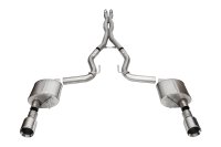 3.0 Inch Dual Rear Exit Cat-Back Exhaust System with 4.5 Inch Polished Straight Cut Tips Xtreme S...