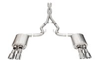 3.0 Inch Dual Rear Exit Cat-Back with Twin 4.0 Inch Polished Pro-Series Tips 24-25 Ford Mustang G...