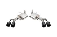 3 Inch Axle-Back Exhaust with Dual Mode Active Exhaust; Dual Rear Exit with Twin 4.5 Inch CarbonB...