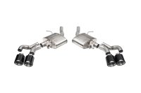 3 Inch Axle-Back Exhaust with Dual Mode Active Exhaust; Dual Rear Exit with Twin 4.5 Inch Carbon ...