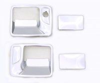 Auto Ventshade 685203 Chrome Door Handle Covers, 2-Door Set for 1999-2016 Ford F-250, F-350, F-35...