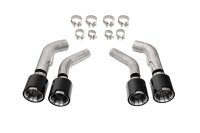Quad 4.5 Inch Carbon Fiber Polished Tip Kit 16-24 Chevrolet Camaro SS/16-24 Chevrolet Camaro ZL1 ...