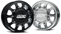 Dually Wheels The Shield 22x8.25 10x225 Polished 05-10 Ford 15-25 F-450/F-550 Dodge Ram 08-25 450...