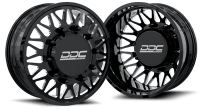 Dually Wheels The Mesh Forged 24x8.25 10x225 Black/Mill 05-10 Ford 15-25 F-450/F-550 Dodge Ram 08...