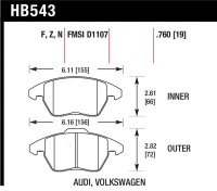 HAWK Ceramic Brake Pad Sets