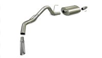 3.0 Inch Cat-Back Sport Single Side Exit Exhaust 4.0 Inch Slash Cut Polished Tip 09-10 Ford F150 ...