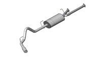 3.0 Inch Cat-Back Sport Single Side Exit Exhaust 4.0 Inch Slash Cut Polished Tip 11-Present Toyot...