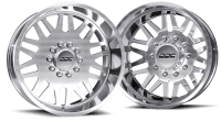 Dually Wheels Aftermath Polished 22x8.25 8x200 SS Fronts 19-25 Dodge Ram 3500 DDC Wheels
