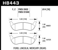 HAWK DTC-30 Brake Pad Sets