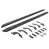 Go Rhino-63444568SPC-RB10SlimLine Running Boards W/Mounting Brackets Kit-TextBlk