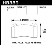 HAWK HPS 5.0 Brake Pad Sets