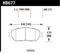 HAWK Ceramic Brake Pad Sets