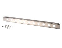 Jeep YJ 54 Inch Front Bumper with holes (No License Plate Holes) 87-95 Wrangler TJ Polished Silve...