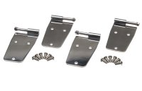 Jeep CJ/YJ Hardtop Door Hinge Set Without Mirror Holes 4 Pieces 76-93 CJ and Wrangler YJ Polished...