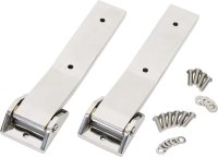 Jeep JK Tailgate Hinge Pair 07-18 Wrangler JK Polished Silver Kentrol