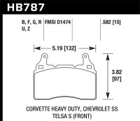 HAWK HPS 5.0 Brake Pad Sets