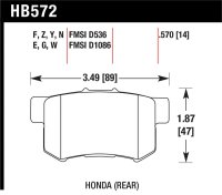 HAWK HPS Brake Pad Sets