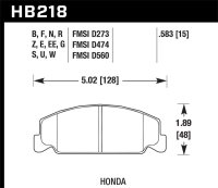 HAWK Blue 9012 Brake Pad Sets