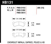 HAWK DTC-70 Brake Pad Sets
