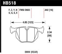 HAWK HP+ Brake Pad Sets