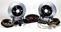 Brake System 14 Inch Rear Extreme+ with Park Brake Black 66-69 Mopar B Body BAER Brakes