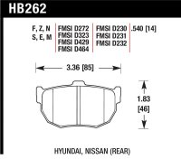 HAWK HP+ Brake Pad Sets