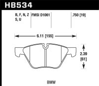 HAWK HPS Brake Pad Sets