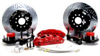Brake System 14 Inch Front Extreme+ Red 71-73 Mustang/Cougar BAER Brakes