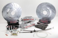 Brake System 13 Inch Front Track4 Silver 94-04 Mustang BAER Brakes