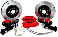 Pro Plus Brake System Front Ford Mustang II Spindles (Also Fits Heidts Mustang II Spindles) Red 1...