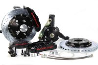 Brake System 13 Inch Front Pro+ Black 70-81 GM F Body Modified Stock Spindles BAER Brakes