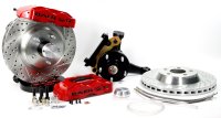 Brake System 13 Inch Front Track4 Red 82-92 GM F Body Modified Stock Spindle BAER Brakes