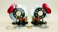 Brake System 11 Inch Front SS4+ Deep Stage Drag Race Fire Red 82-92 GM F Body BAER Brakes