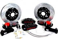 Pro Plus Brake System Front 65-66 Ford Mustang W/Ridetech Truturn Suspension And Spindles Black M...