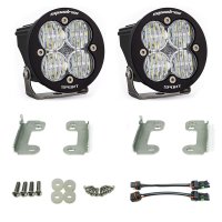 Jeep JK Squadron-R Sport Fog Pocket Light Kit OE Bumper (Clear)-Jeep 2007-09 Wrangler JK Baja Des...