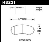 HAWK HP+ Brake Pad Sets