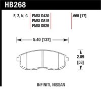 HAWK HP+ Brake Pad Sets