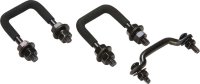 Jeep CJ Windshield Tie Down Kit 55-86 CJ Powdercoat Black Kentrol