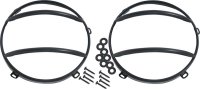 Jeep JK Euro Headlight Guards Pair  07-18 Wrangler JK Powdercoat Black Kentrol