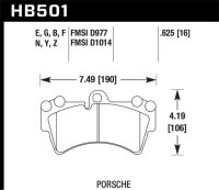 HAWK HPS 5.0 Brake Pad Sets