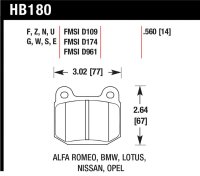 HAWK DTC-30 Brake Pad Sets