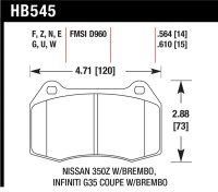 HAWK HPS Brake Pad Sets