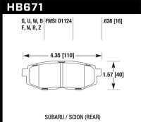 HAWK HPS 5.0 Brake Pad Sets