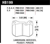 HAWK DTC-70 Brake Pad Sets