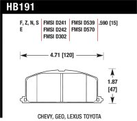 HAWK HP+ Brake Pad Sets