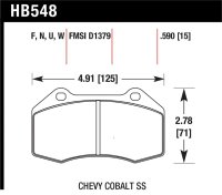 HAWK HP+ Brake Pad Sets