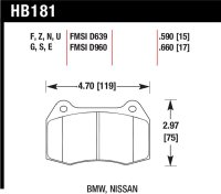 HAWK HPS Brake Pad Sets