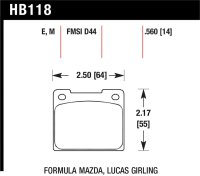 HAWK Blue 9012 Brake Pad Sets